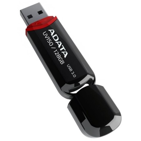 ADATA Flash Disk 128GB UV150, USB 3.1 Dash Drive (R:90/W:20 MB/s) černá