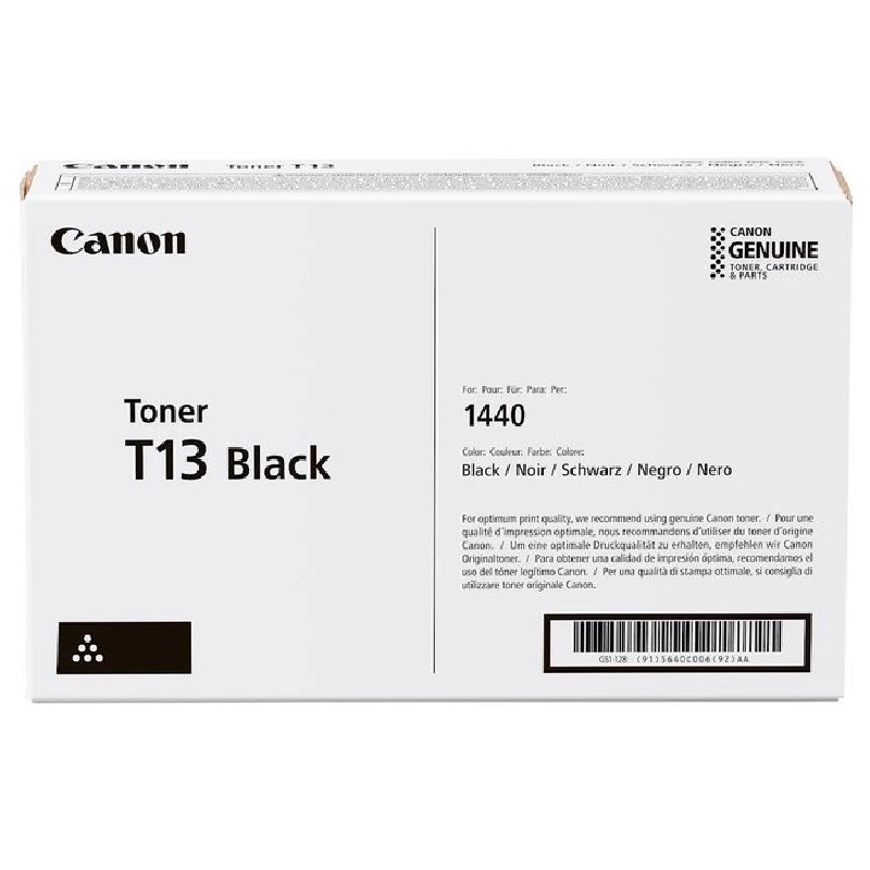 Canon TONER T13k černá pro i-SENSYS X 1440iF,1440i,1440P,1440Pr (10 600 str.)