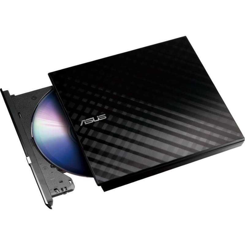 ASUS DVD Writer SDRW-08D2S-U LITE/BLACK, External Slim DVD-RW, black, USB