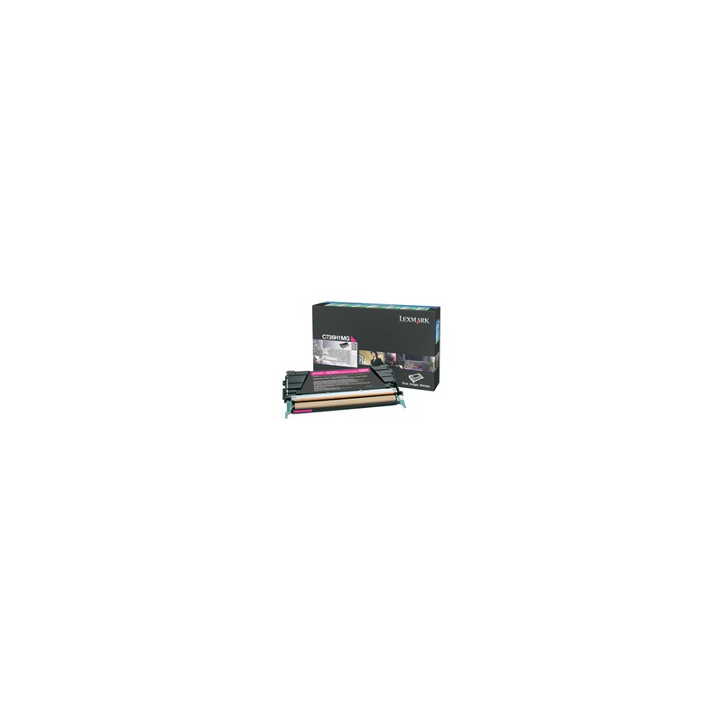 Lexmark originální toner C736H1MG, magenta, 10000str., high capacity, return