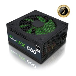 EVOLVEO FX 550, zdroj 550W ATX, 14cm, tichý, 80+ White, záruka 3 roky, černý
