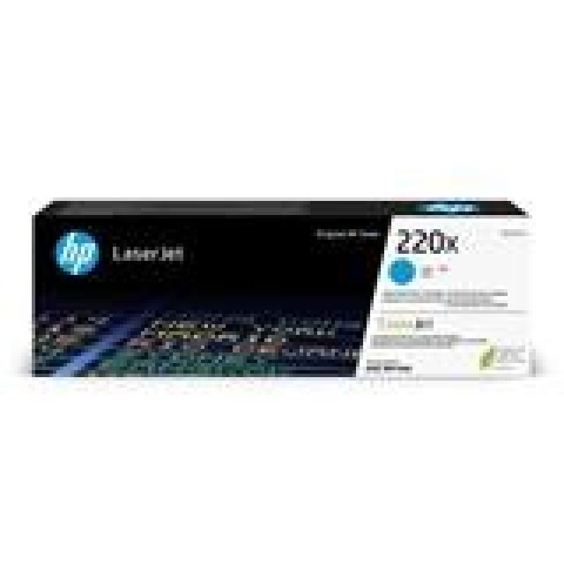 HP 220X Cyan Original LaserJet Toner Cartridge (5,500 pages)