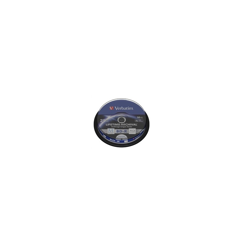 VERBATIM MDisc BD-R(10-pack)Spindle/4x/25GB