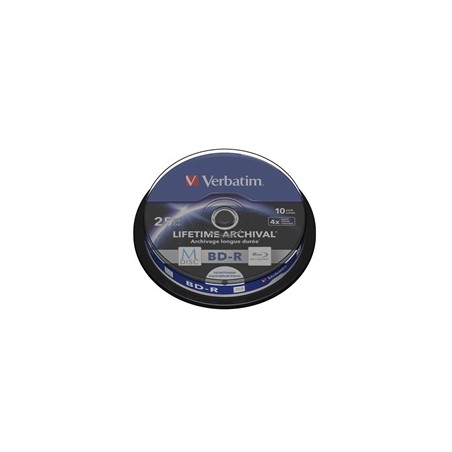 VERBATIM MDisc BD-R(10-pack)Spindle/4x/25GB