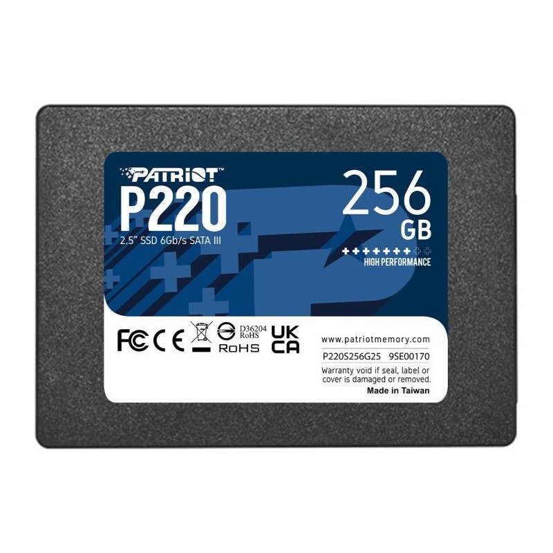 Patriot P220/256GB/SSD/2.5"/SATA/3R