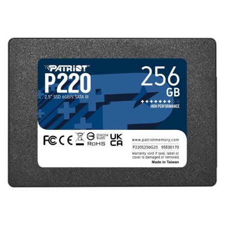Patriot P220/256GB/SSD/2.5"/SATA/3R
