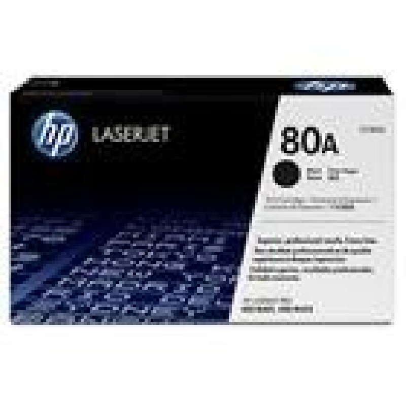 HP 80A Black LJ Toner Cart, CF280A (2,560 pages)