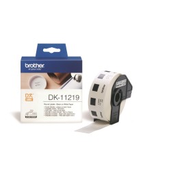 Brother papírové štítky 12mm, bílá, 1200 ks, DK11219, pro tiskárny řady QL
