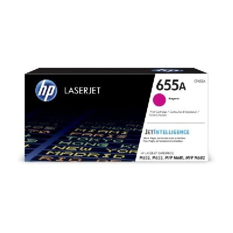 HP 655A Magenta Original LaserJet Toner Cartridge (CF453A) (10,500 pages)