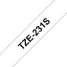 Brother originální páska do tiskárny štítků, Brother, TZE-231S, černý tisk/bílý podklad, laminovaná, 4m, 12mm