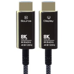 PremiumCord Ultra High Speed HDMI 2.1 optický fiber kabel 8K@60Hz,zlacené 30m KPHDM21T30