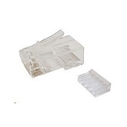 Solarix Konektor RJ45 CAT6 UTP 8p8c nestíněný skládaný na drát / 100 ks