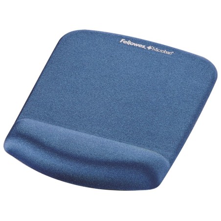 Podložka pod myš a zápěstí Fellowes PlushTouch modrá