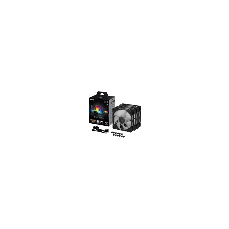 ASUS ventilátor TUF GAMING TR120 ARGB, 3x120mm, černá