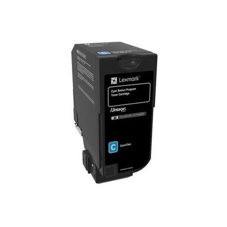 Lexmark originální toner 84C2HC0, cyan, 16000str., return