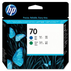 HP 70 BLUE AND GREEN PRINTHEAD/FOR DESIGNJET Z2100 Z3100