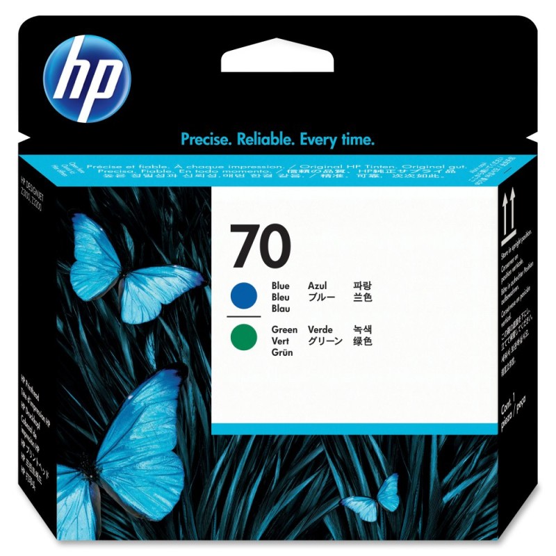 HP 70 Blue And Green Printhead/For DesignJet Z2100 Z3100