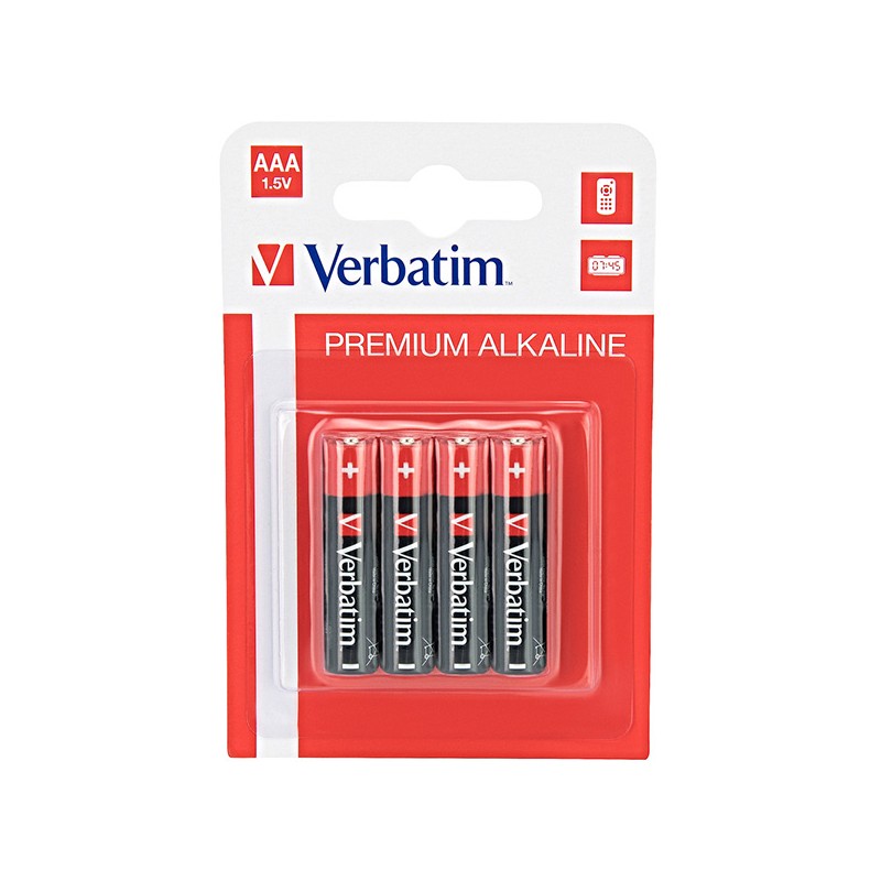 VERBATIM Alkalické baterie AAA, 4 PACK , LR3