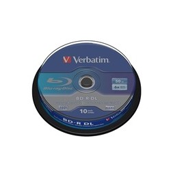 VERBATIM BD-R(10-pack)/DualLayer/spindle/6X/50GB
