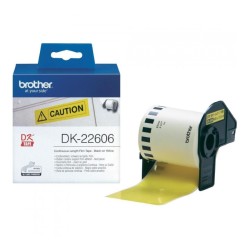 Brother filmová role 62mm x 15.24m, žlutá, 1 ks, DK22606, pro tiskárny štítků
