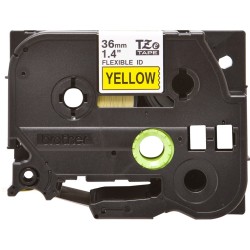 Brother TZe-FX661 - Černá na žluté - Role (3,6 cm x 8 m) 1 kazeta/y flexibilní páska - pro P-Touch PT-3600, 530, 550, 9200