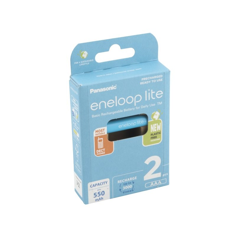PANASONIC HR03 AAA 4LCCE/2BE ENELOOP LITE N, 550 mAh (Blistr 2ks)