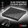 C-TECH externí DVD vypalovačka DVD-USB-AC, USB 2.0, USB A/Type C