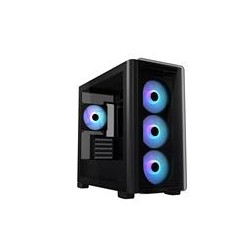 ASUS case A23 PLUS TG ARGB, Mini Tower, průhledná bočnice, 4x120mm ARGB Fan, černá