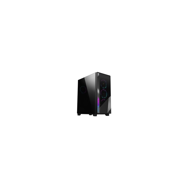 GIGABYTE case AORUS C500 GLASS, bez zdroje, průhledná bočnice, Mid Tower, černá