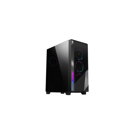 GIGABYTE case AORUS C500 GLASS, bez zdroje, průhledná bočnice, Mid Tower, černá