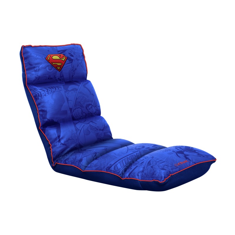 TRUST herní židle GXT 718SM RAYZEE Skládací podlahová židle, Superman, modrá
