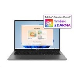 ASUS NTB Vivobook S16 (S3607VA-RP107W), Core 5 210H, 16" 1920x1200, 16GB, 512GB SSD, UHD, W11 Home, Matte Gray