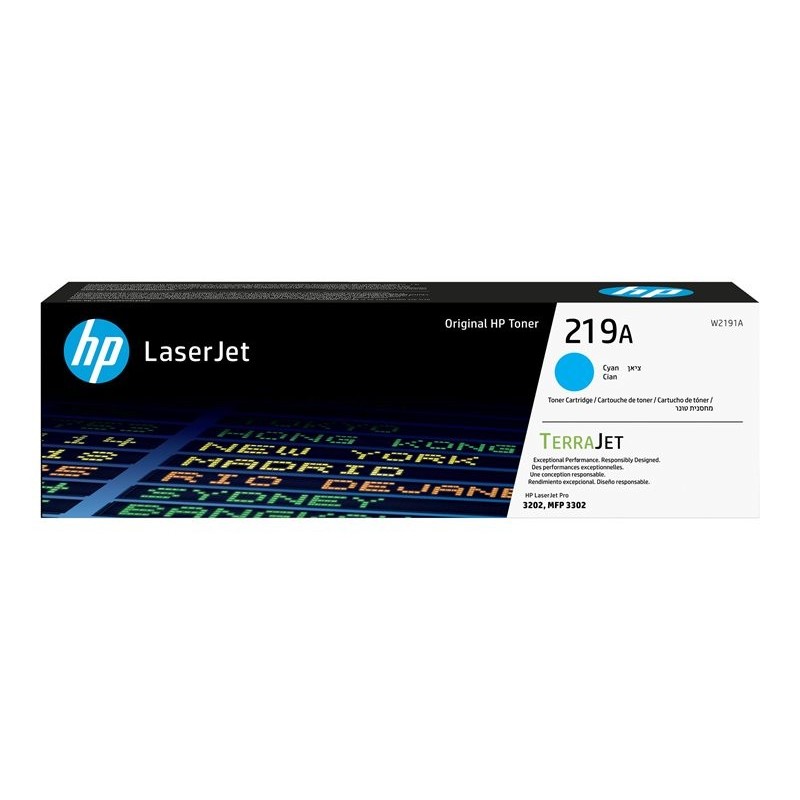 HP 219A Cyan Original LaserJet Toner Cartridge (1,200 pages)