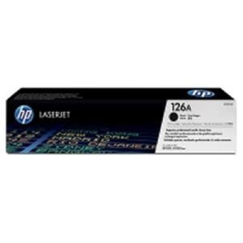 HP 126A Black LJ Toner Cart, CE310A (1,200 pages)