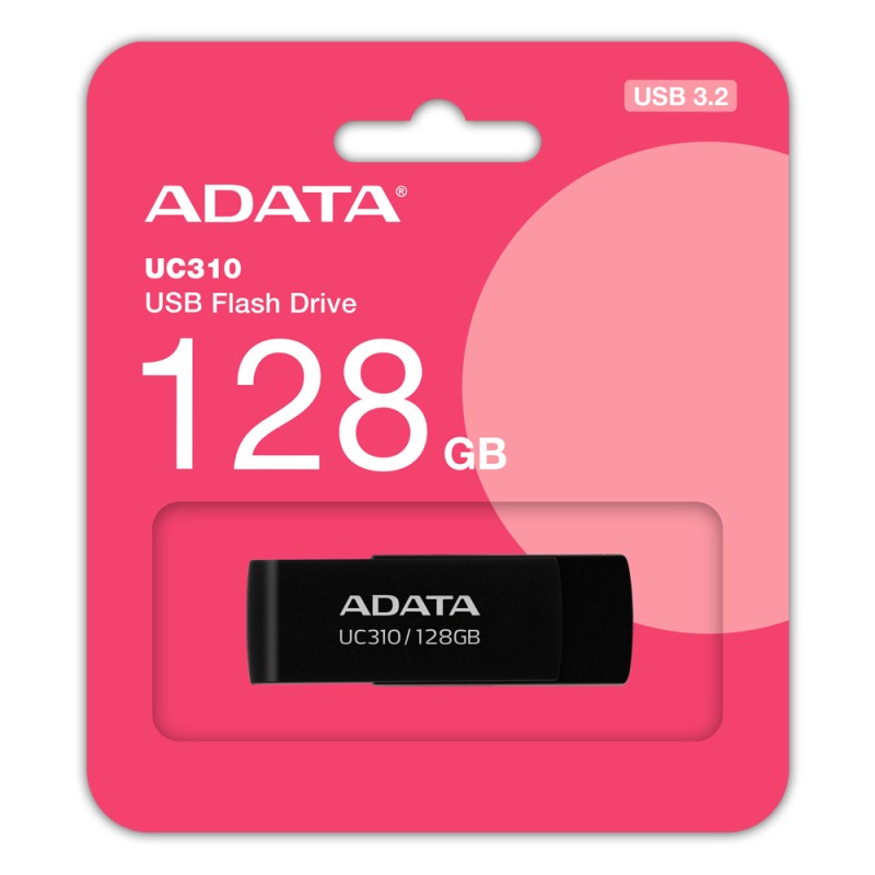 ADATA Flash Disk 128GB UC310, USB 3.2 , černá