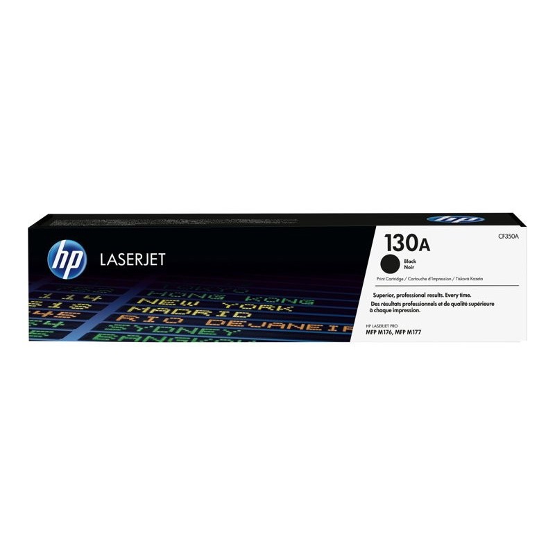 HP 130A Black LJ Toner Cart, CF350A (1,300 pages)