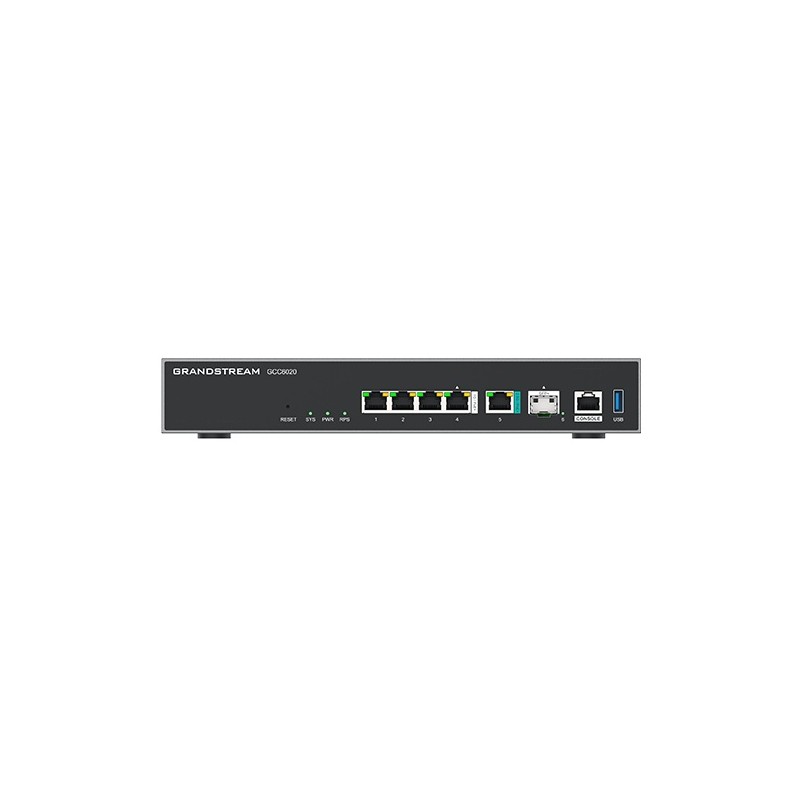 Grandstream GCC6020 all-in-one (6,5 Gbps VPN router, NGFW, switch 10G SPF+, a IP PBX 50 uživatelů)
