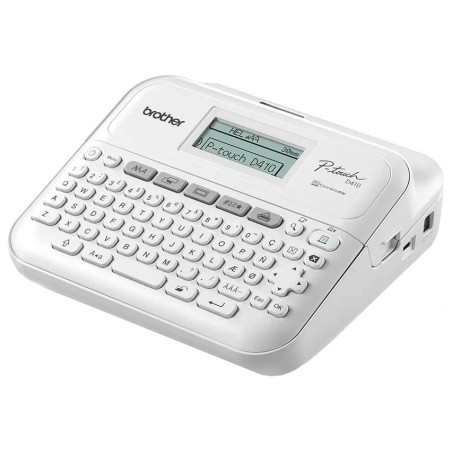 BROTHER tiskárna štítků PT-D410VP - 18mm, pásky TZe USB, stolní model, kufr, adaptér v ceně