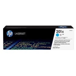 HP 201X High Capacity Cyan LJ Toner Cartridge, CF401X (2,300 pages)