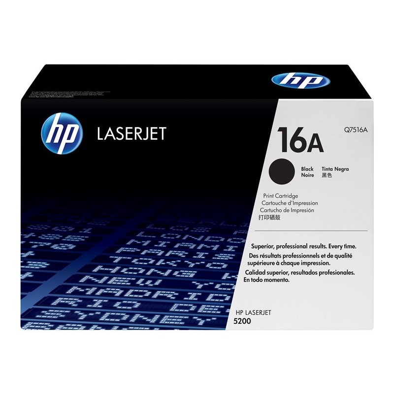 HP originální toner Q7516A, HP 16A, black, 12000str.