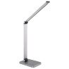 Platinet stolní LED lampa 10W stmívatelná, dotykové ovládání, bezdrátové nabíjení, USB port, stříbrn