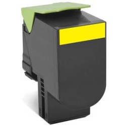 Lexmark originální toner 80C2XY0, yellow, 4000str., extra high capacity, return