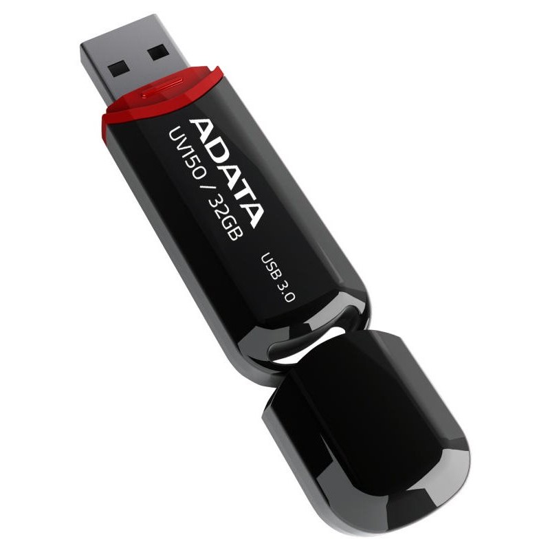 ADATA Flash Disk 32GB UV150, USB 3.1 Dash Drive (R:90/W:20 MB/s) černá