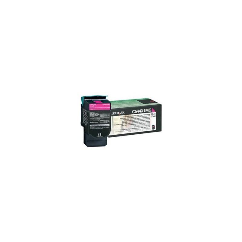 Lexmark originální toner C544X1MG, magenta, 4000str., extra high capacity, return