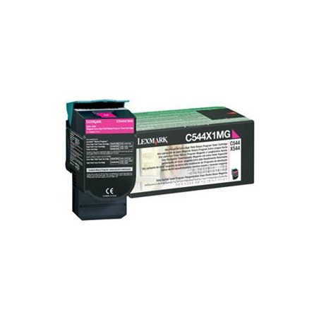 Lexmark originální toner C544X1MG, magenta, 4000str., extra high capacity, return