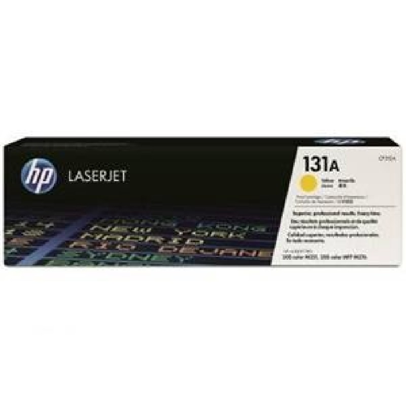 HP 131A Yellow LJ Toner Cart, CF212A (1,800 pages)