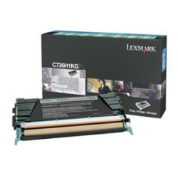 Lexmark originální toner C736H1KG, black, 12000str., high capacity, return