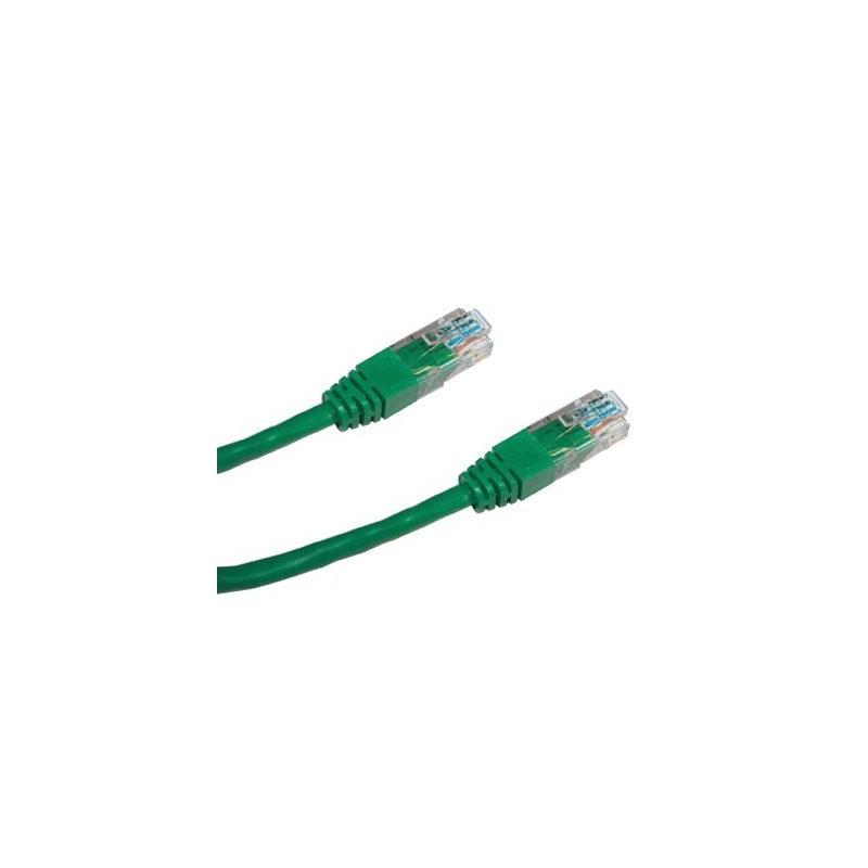 DATACOM patch cord UTP cat5e 0,5M zelený