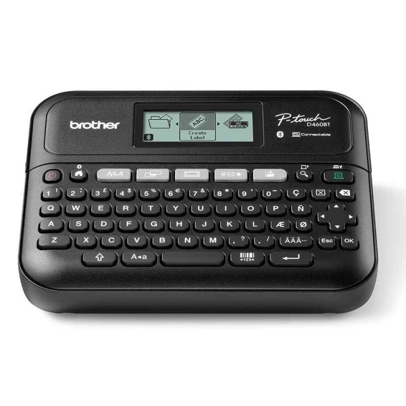 BROTHER tiskárna štítků PT-D460BTVP, 18mm pásky, USB, kufřík, velký grafický displej