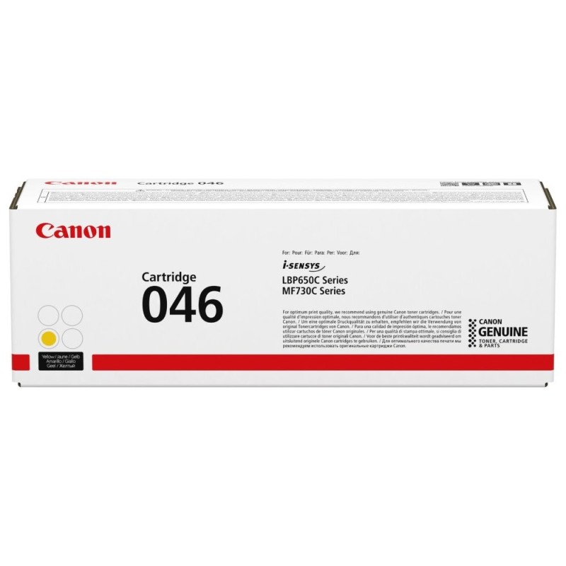 Canon TONER CRG-046Y žlutý pro i-SENSYS LBP653cdw, LBP654cx, MF732cdw, MF734cdw, MF735cx (2300 str.)